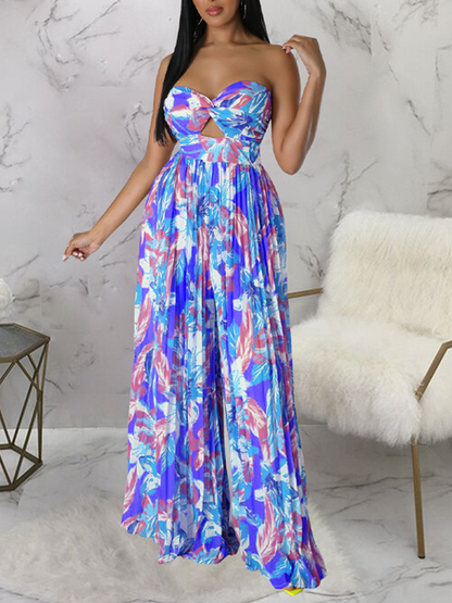 Sexy backless printed jumpsuit HWF57Y264N