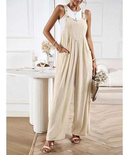 Women's Casual Camisole Jumpsuit Wide Leg Jumpsuit YJS240419002