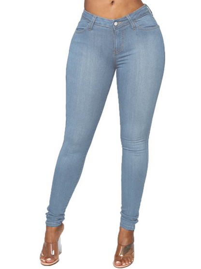 High Waisted Super Stretchy Jeans H7XHRQHC2K