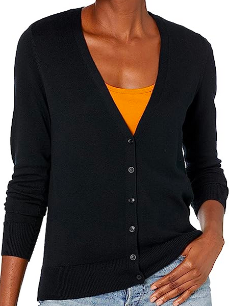 Women's V-neck Long Sleeve Cardigan Sweater H4U2T26Z44