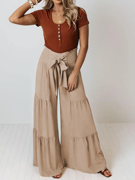 Wide Leg A Line Flowy Pants HFD4TR5BXT