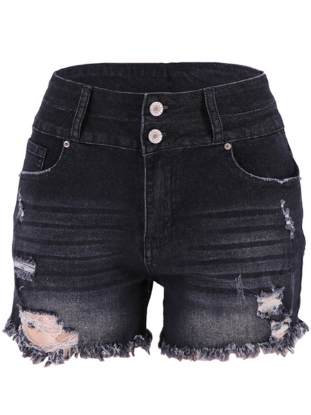 Ripped High-Rise Jeans HWFF5DX466