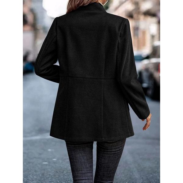 Women's High Collar Long Sleeve Blazer Jacket