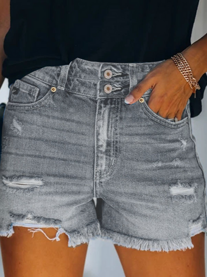 Ripped High-Rise Jeans HWFF5DX466