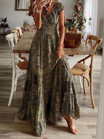 Boho Waisted Floral Women'S Dresses H6LA6Y7EEH