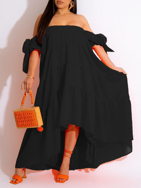 Off-Shoulder Irregular Dress HW5NXW6BY7