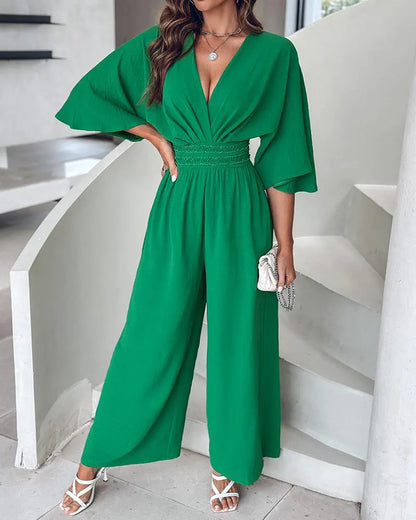 Women's V-neck Jumpsuit YJS240417005