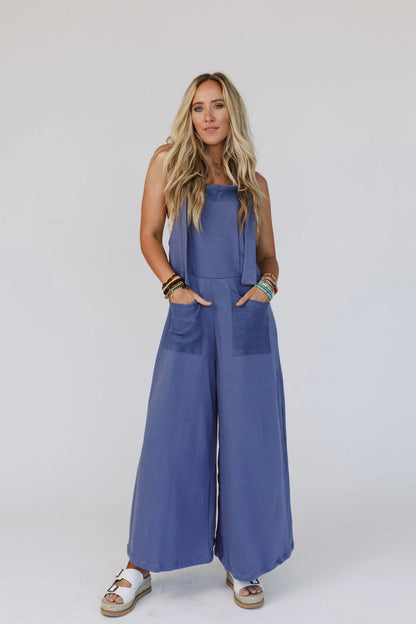 Women's Casual Camisole Jumpsuit Wide Leg Jumpsuit YJS240419001