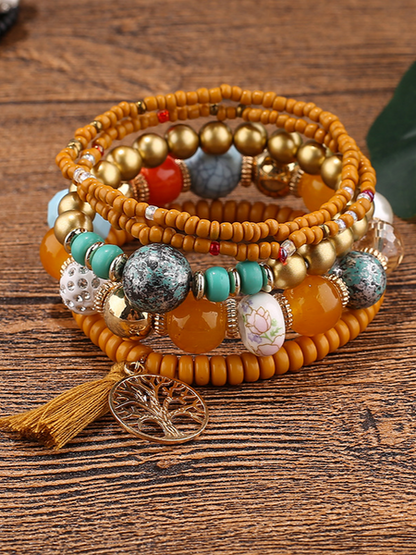 Boho Beaded Bracelet H8CWHW6DZH