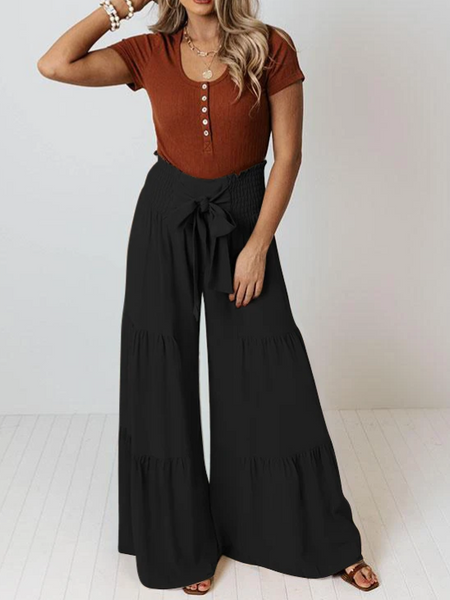 Wide Leg A Line Flowy Pants HFD4TR5BXT