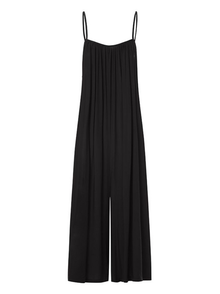 ELSSIME Women's Pleated Wide-leg Cami Jumpsuit